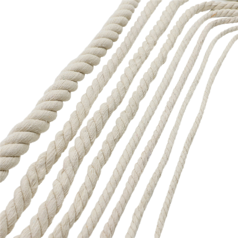DIY Decoration Manufacture Customized Twist 5mm Colored Cotton Rope with 100% Cotton