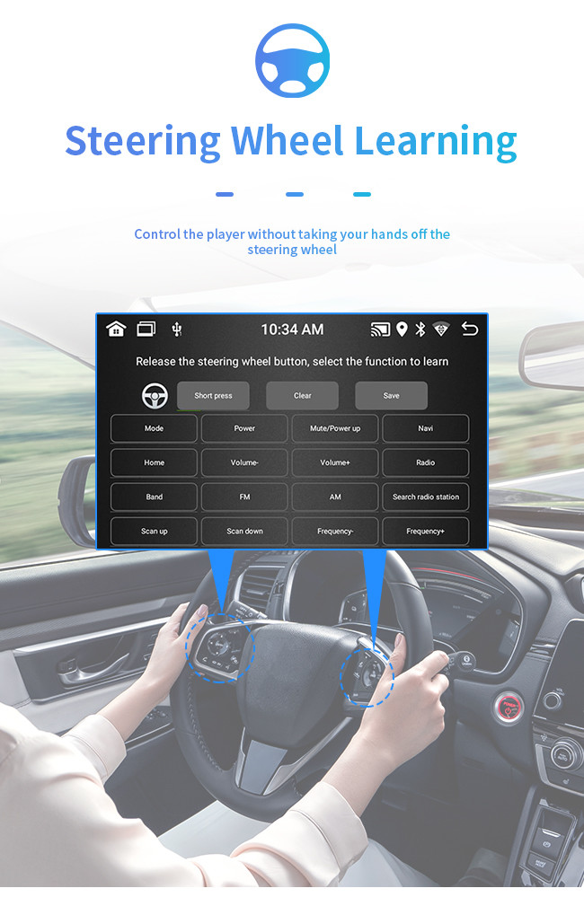 Android 1 DIN GPS Car Mount Tablet 6.2 Inch WiFi Internet Access Carplay