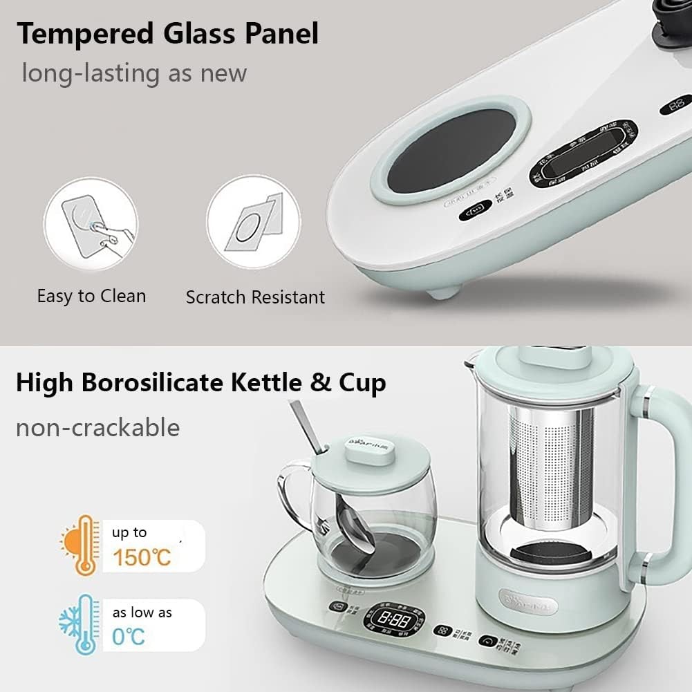 300ml & 600ml Glass Tea Pot Infuser Kettle With Infuser Heating Boiling