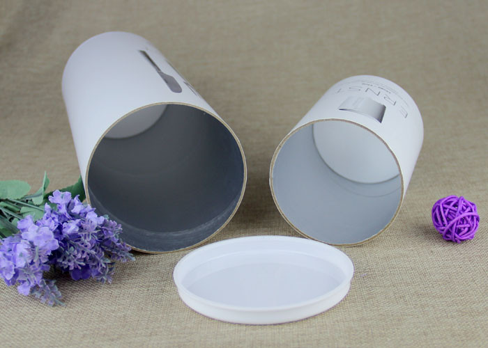 PP Lip Paper Cans Packaging White OEM Printing For Tableware Container