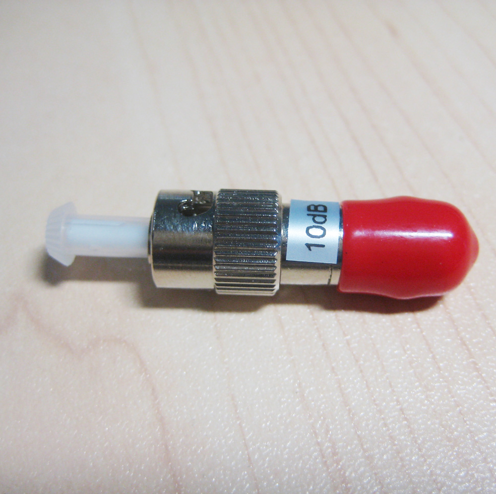 High Precision Multimode ST PC Fixed Fiber Optic Attenuator 1-30DB