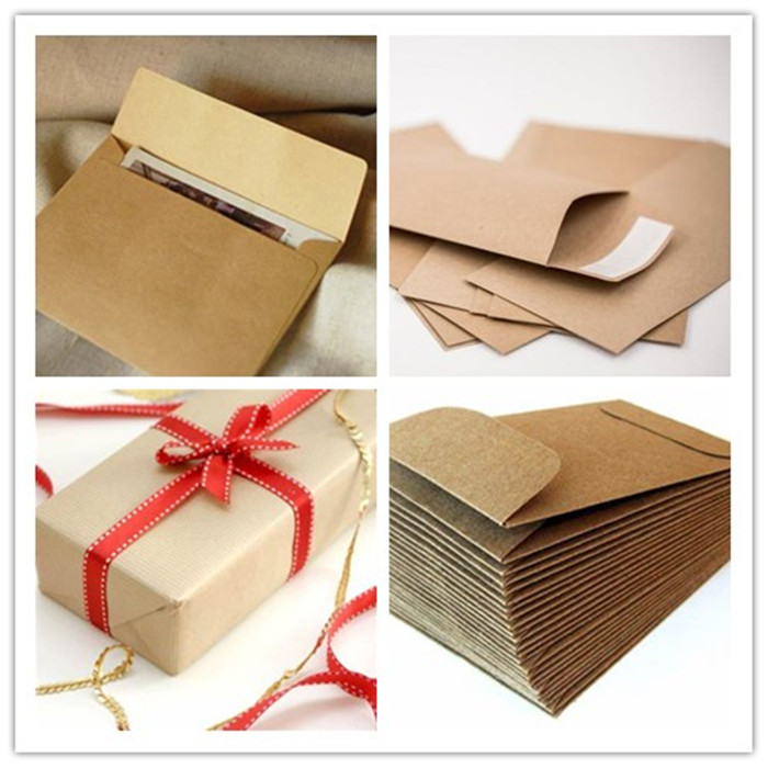 Recyclable Unbleached Bamboo Pulp Brown Kraft Paper For Bag Envelopes
