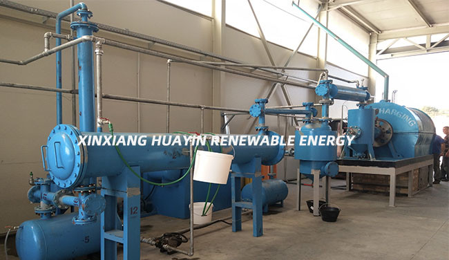 200kg Rubber Pyrolysis Plant No Pollution Waste Tyre Plastic