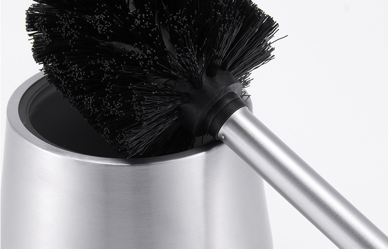 Wall Mounted Stainless Steel Toilet Brush And Holder For Hotel Custom Logo