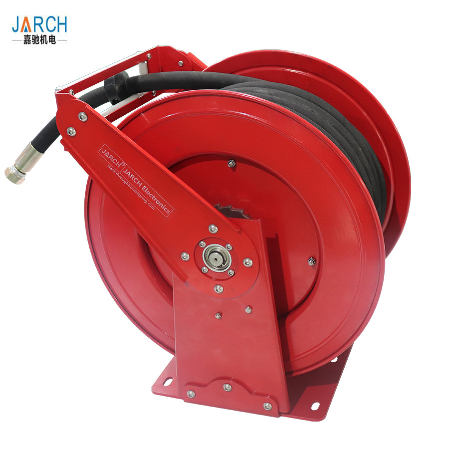 1" 50ft Length Retractable Hose Reel Steel Metal Rewindable