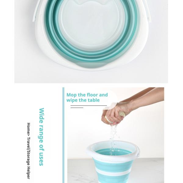 Portable Foldable Plastic Bucket Lightweight Design Easy To Store