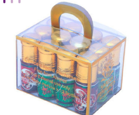 Custom Logo Transparent Printed PVC Box , Plastic PVC Folding Box With Handle