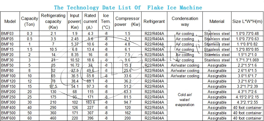China 50 tons/day containerized snow flake ice machine for cooling with factory price