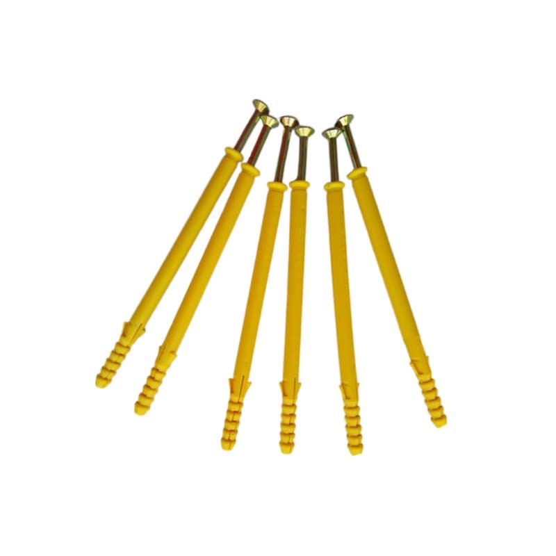 Concrete Nail Type Plastic Expansion Anchor Small Wall Plugs Easy Deformation