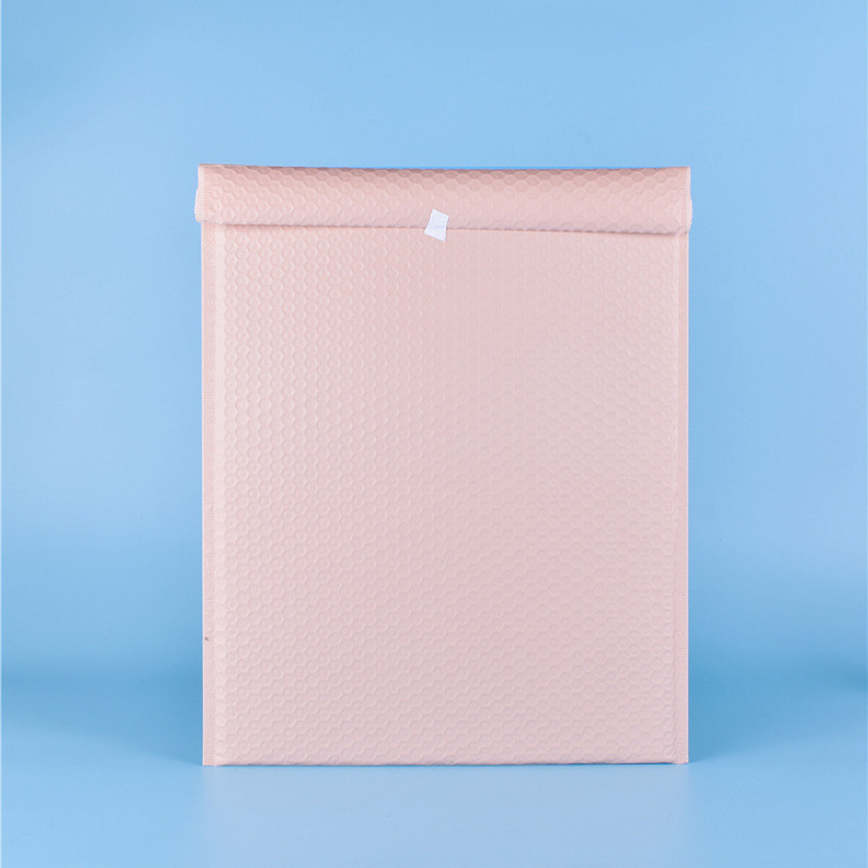 Light Pink PO PE Gift Postage Poly Bubble Mailers Matte Vanishing