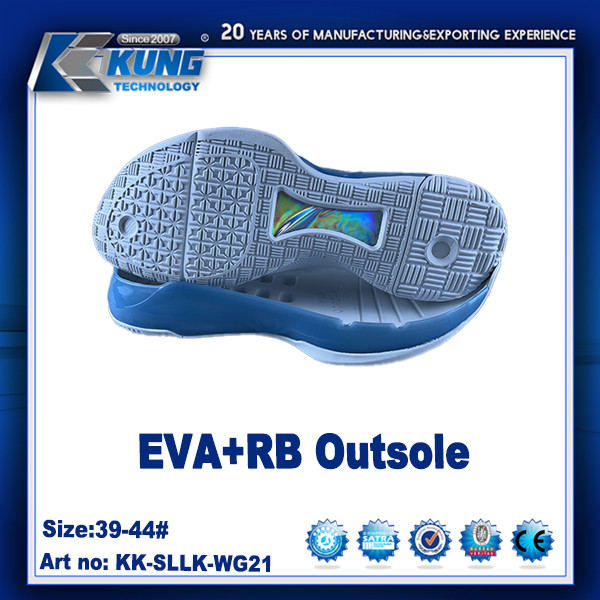 Customized Logo Printing High Elastic EVA RB Outer Sole For Sneaker