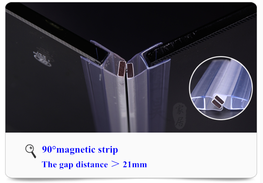 Shower Silicone Seal Strip for 120 Inch Glass Door Prevent Leaks and Stop Water Damage