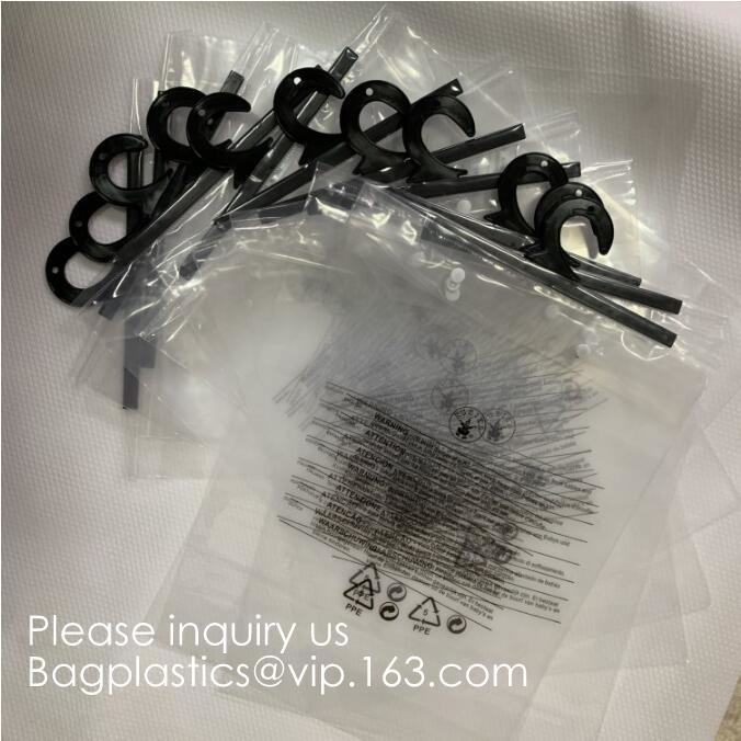 Frosted k bag EVA PVC hanger bag for clothes,EVA frost drawstring bag, Frosted Plastic EVA Garment Packing Bag zip