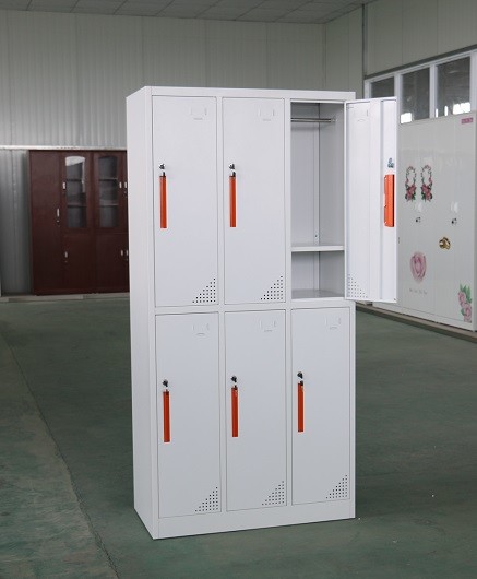 6 Door Cold Rolling Steel Office Lockers Oem / Odm