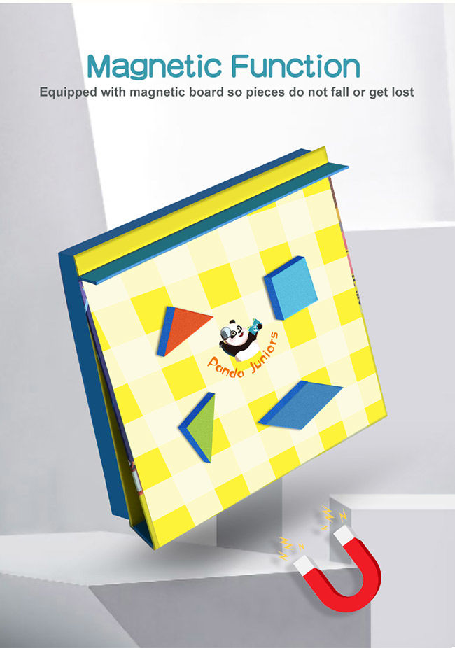 Level Up Magnetic Wooden Tangram Puzzle Educational Games And Puzzles Physical Development 13