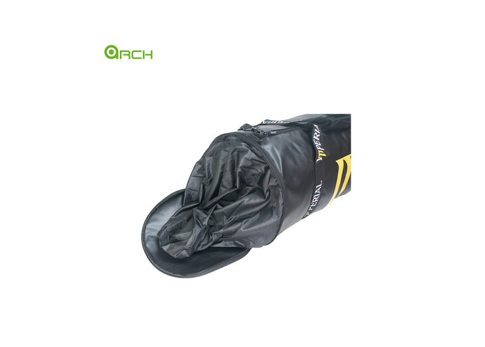 Cheap PU gym bag with one side shoes pocket