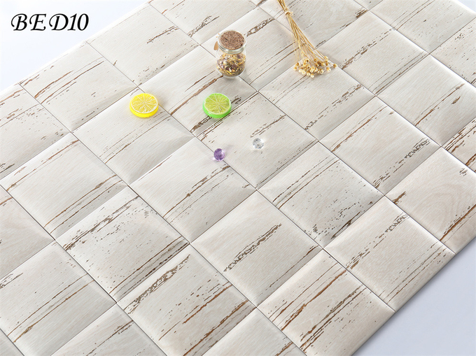 Beige 152x152mm Square Ceramic Indoor Bread Tiles For Kitchen And Living Room