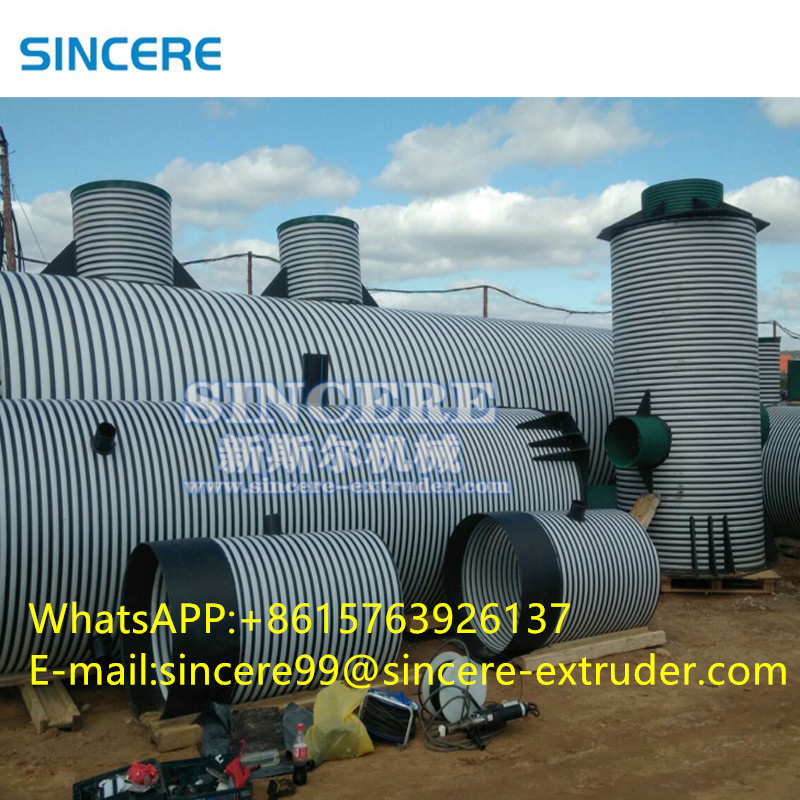 PP-H PP PE Winding Pipe Extrusion Line Corrugated Pipe Manufacturing Machine