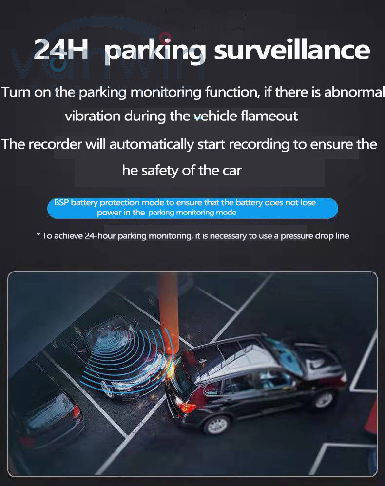 Mini 120 ° Wide-Angle Driving Recorder AHD 1080P With GPS Support