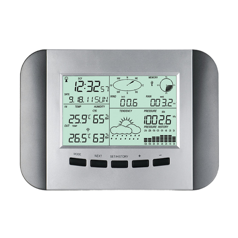 Wireless Indoor And Outdoor Thermometer With Solar Sensor Temperature Accuracy ±1.0°C