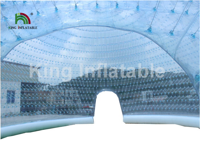Waterproof 1.0mm PVC Inflatable Dome Bubble Tent Double Layers Structure