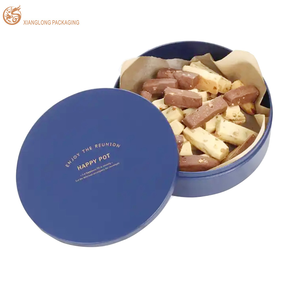 Recycle Chocolate Paper Box Round Luxury Chocolate Gift Box Packaging Logo Printed