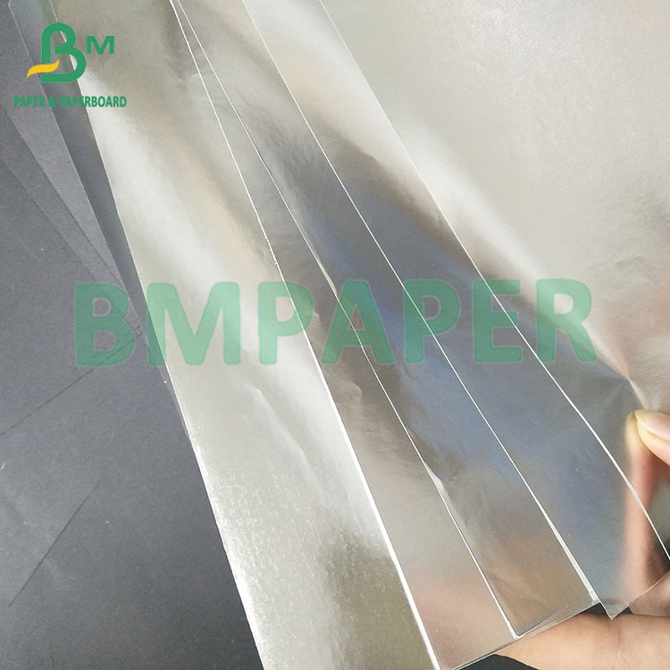 70gsm Silver Waterproof Durable Aluminized Beer Label Paper Rolls 