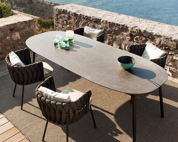 Rattan Garden Furniture Corner Sofa , Patio Seating Sets UV Protection