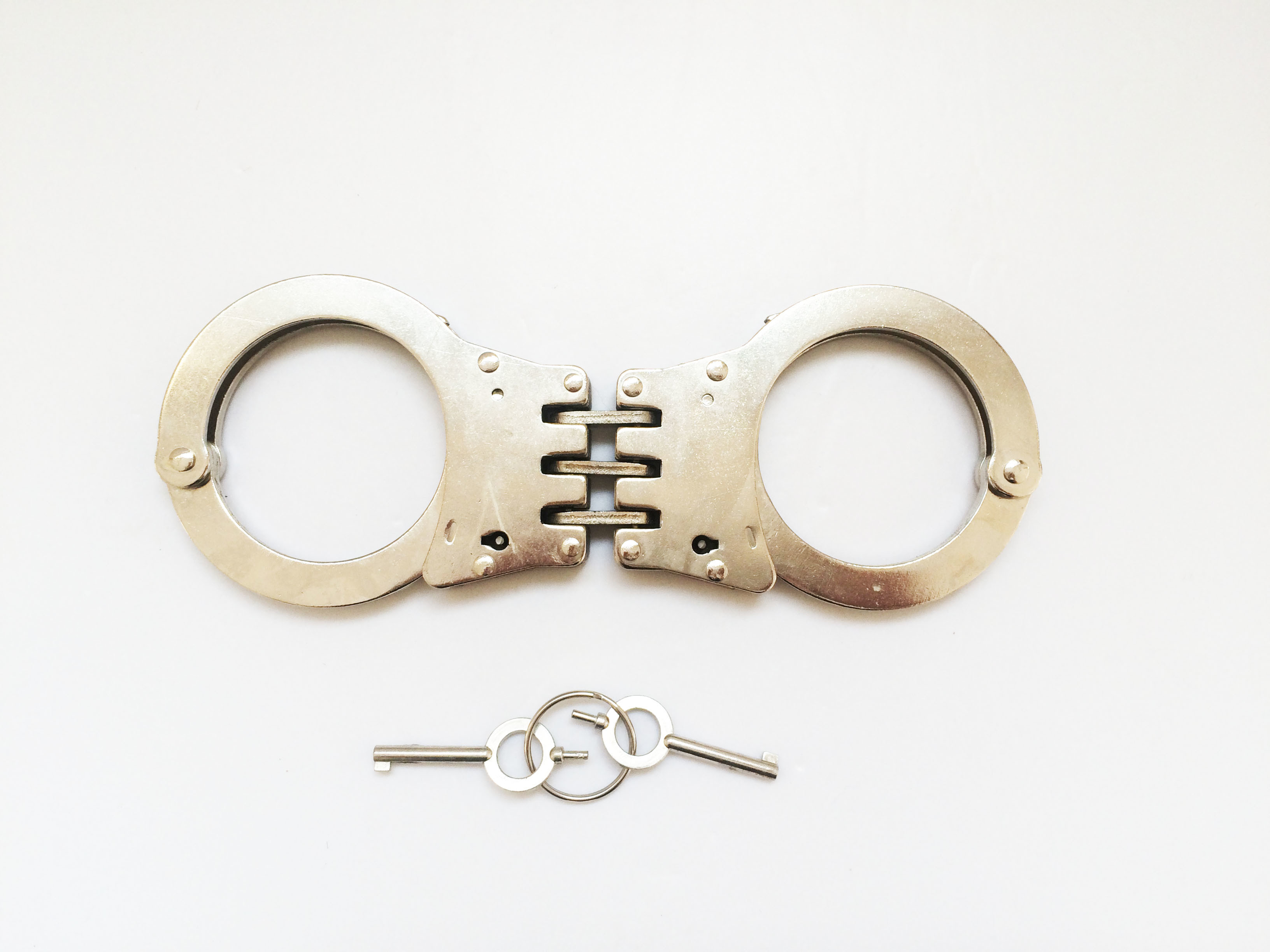 Army Anti Riot Police Equipment Police Hinged Handcuffs Double Lock