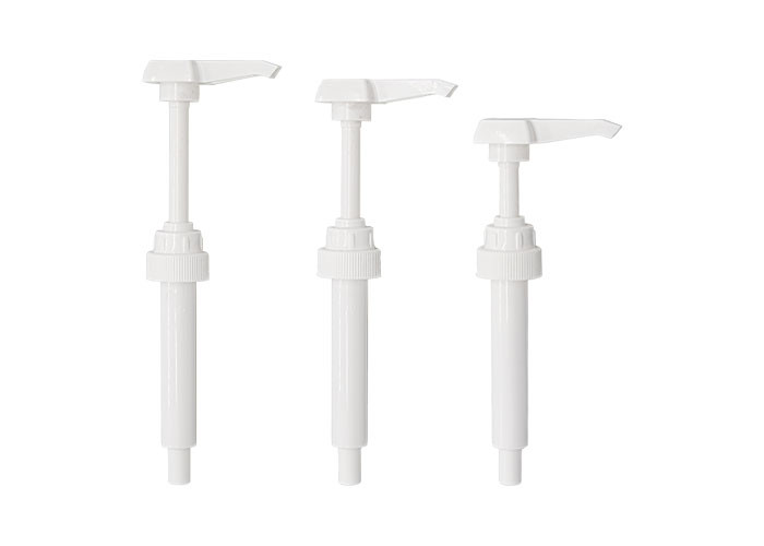 Square Head Syrup Sauce Dispenser Pump PP White 5ml 8ml 10ml Output