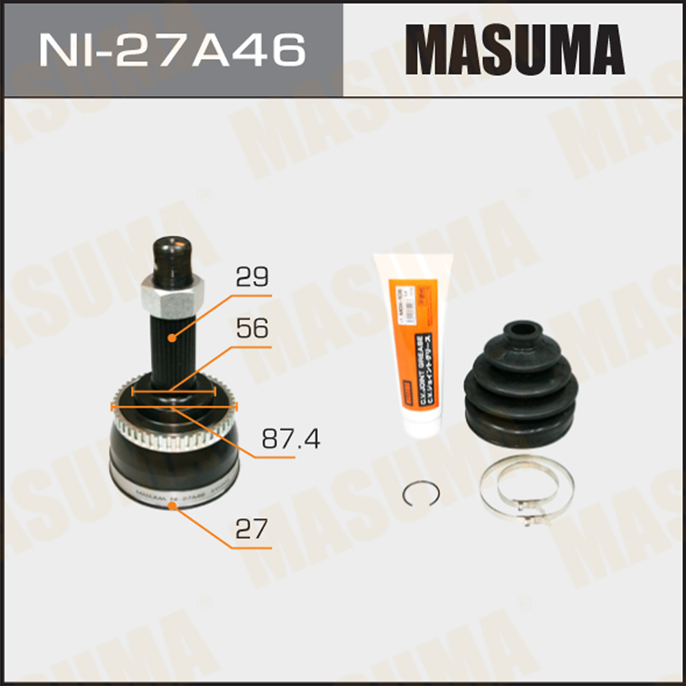 NI-27A46 MASUMA Auto 40Cr c.v. joint for NISSAN CEFIRO A32 Standard OE NO. 39211-2Y010