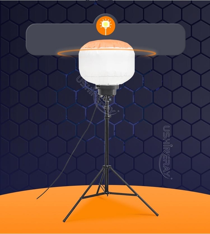 Battery Powered Reusable Led Balloons 200W 320W Mobile Lighting Tower For Outdoor Events