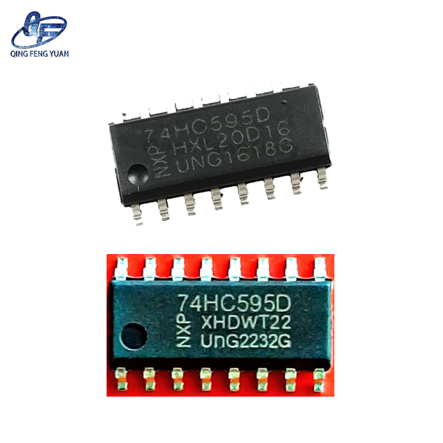 8-bit shift register with serial input and parallel output 74HC595D SOIC16 for digital system display LED control