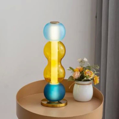 Scandinavian glass pendant lights Minimal colorful lampshade bedside lamp(WH-AP-582)