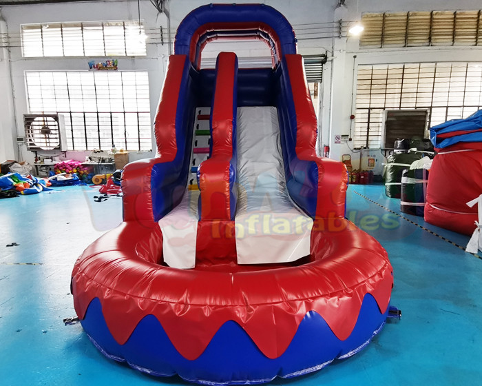 Plato Children Castle Bounce House Inflatable Water Slide With Pool