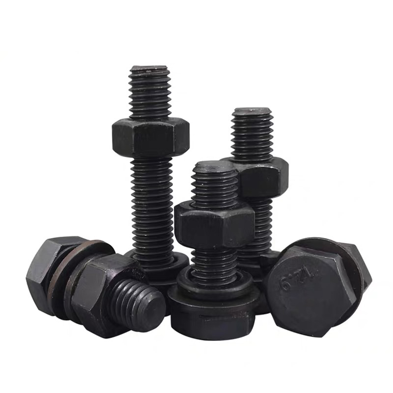 ZINC Finish 8.8 Grade Hex Bolts and Nuts M6-M36 M10 DIN933 934 for Industrial Demands