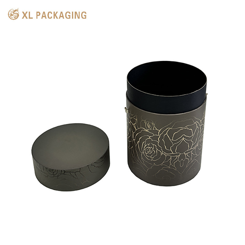 Portable Cylindrical Paper Packaging Tubes Recyclable Cardboard Canister Packaging