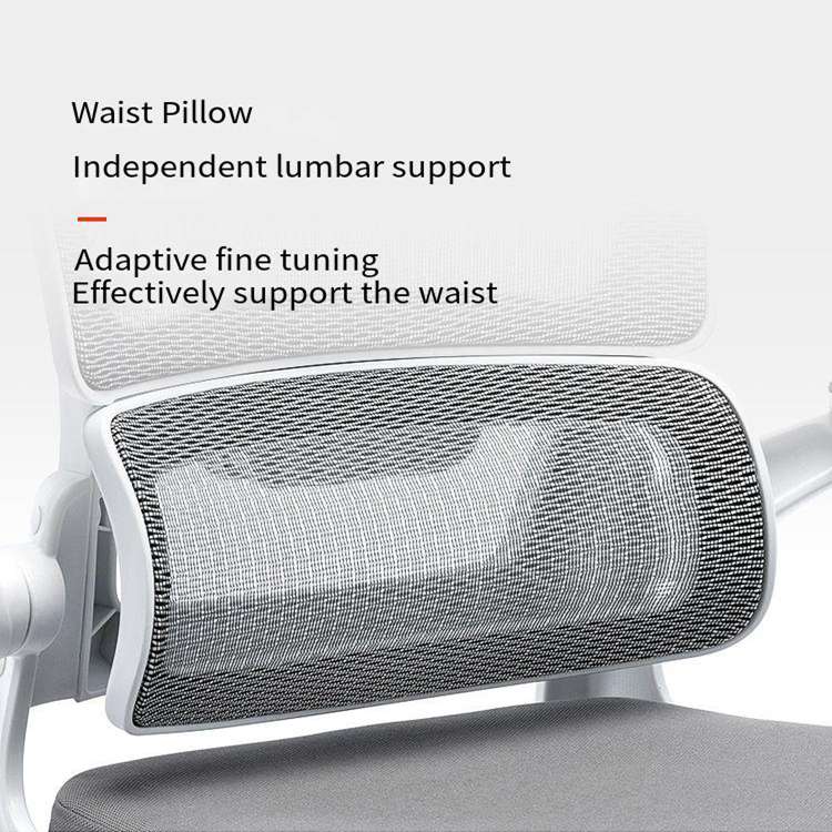 Gray Mesh and Fabric Office Chair with Aluminum Base The Ultimate Ergonomic Seating Solution