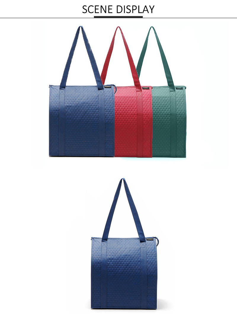 Reusable Oxford H35Cm Thermal Carry Cooler Bag For Lunch