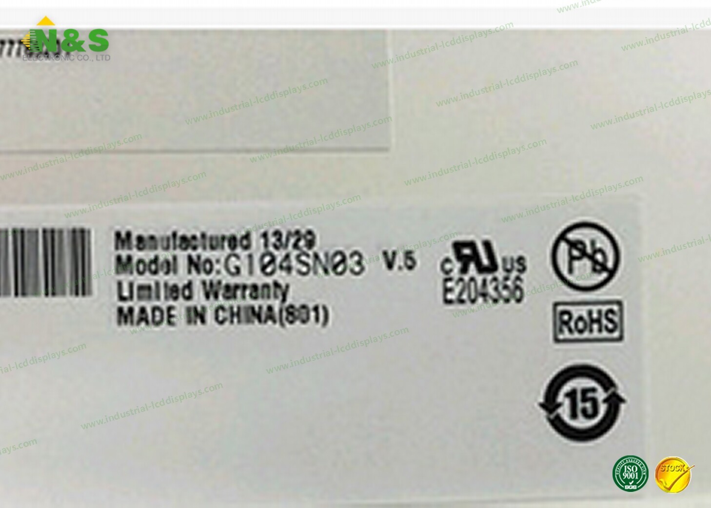 AUO 10.4inch LED G104SN03 V5 800*600 G104SN03 V.5 Stoll computer flat knitting machine lcd