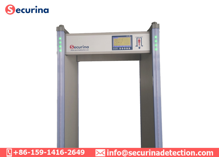 Walk Through Magnetometer Metal Detector Gate Security Check With 6 LED Display
