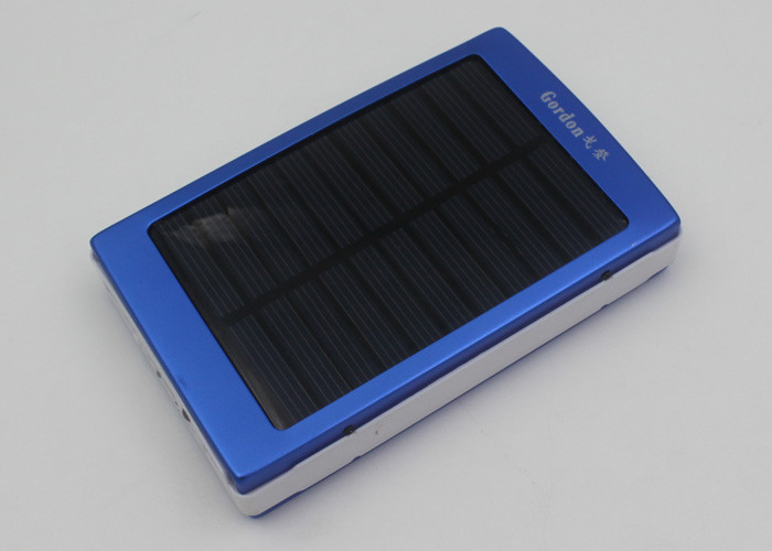 Rectangular Waterproof Solar Power Bank For Cell Phones , 15000 Mah Powerbank