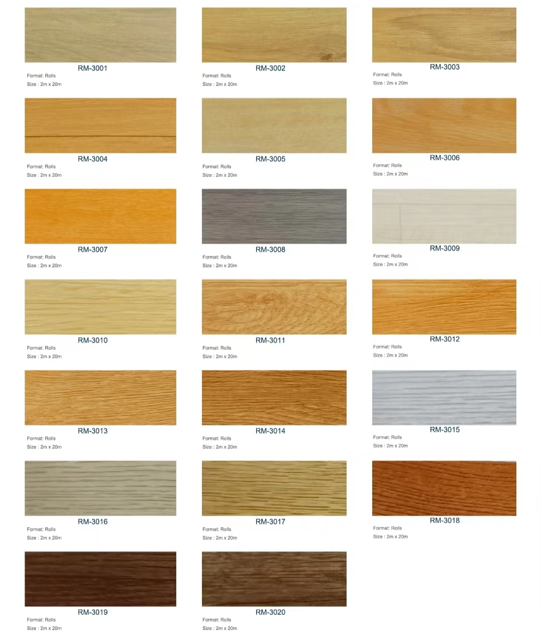 Relle Waterproof PVC Flooring Sheet Rolled Flooring That Looks Like Wood