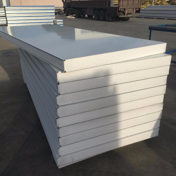 Rockwool Insulated Sandwich Wall Panels For Cold Room And Freezer Construction