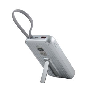 White Portable Power Bank with Accessory Cable Manual Box and 38.3 Passed