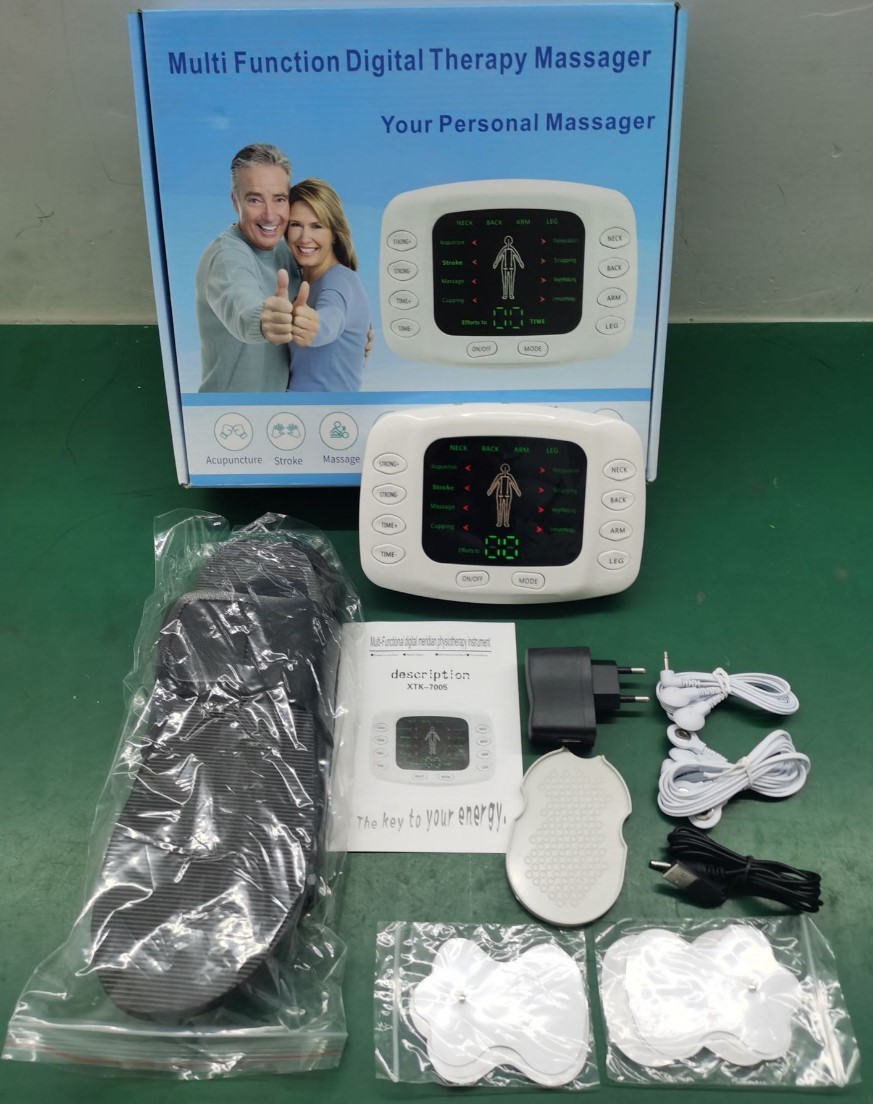16 Pads Neck And Shoulder Massager Machine EMS Body Electrical Muscle Stimulator
