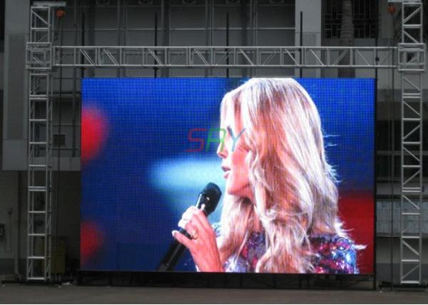 DIP346 Outdoor LED Billboard Rental Commercial 10mm LED Display 100000hrs