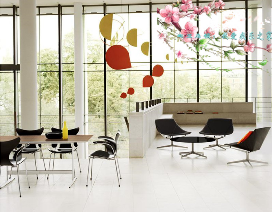 Modern design office chair leather sofa black leisure chairs set for office and hotel