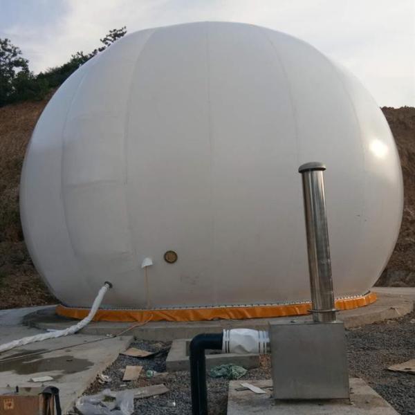 Quality No Pollution Flexible Double Membrane Gas Holder Strong Tensile Strength for sale