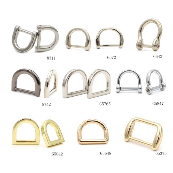 Quality Metal D Ring Buckle 16mm Bag Strap Adjust Buckle Dog Collar D Ring Connector